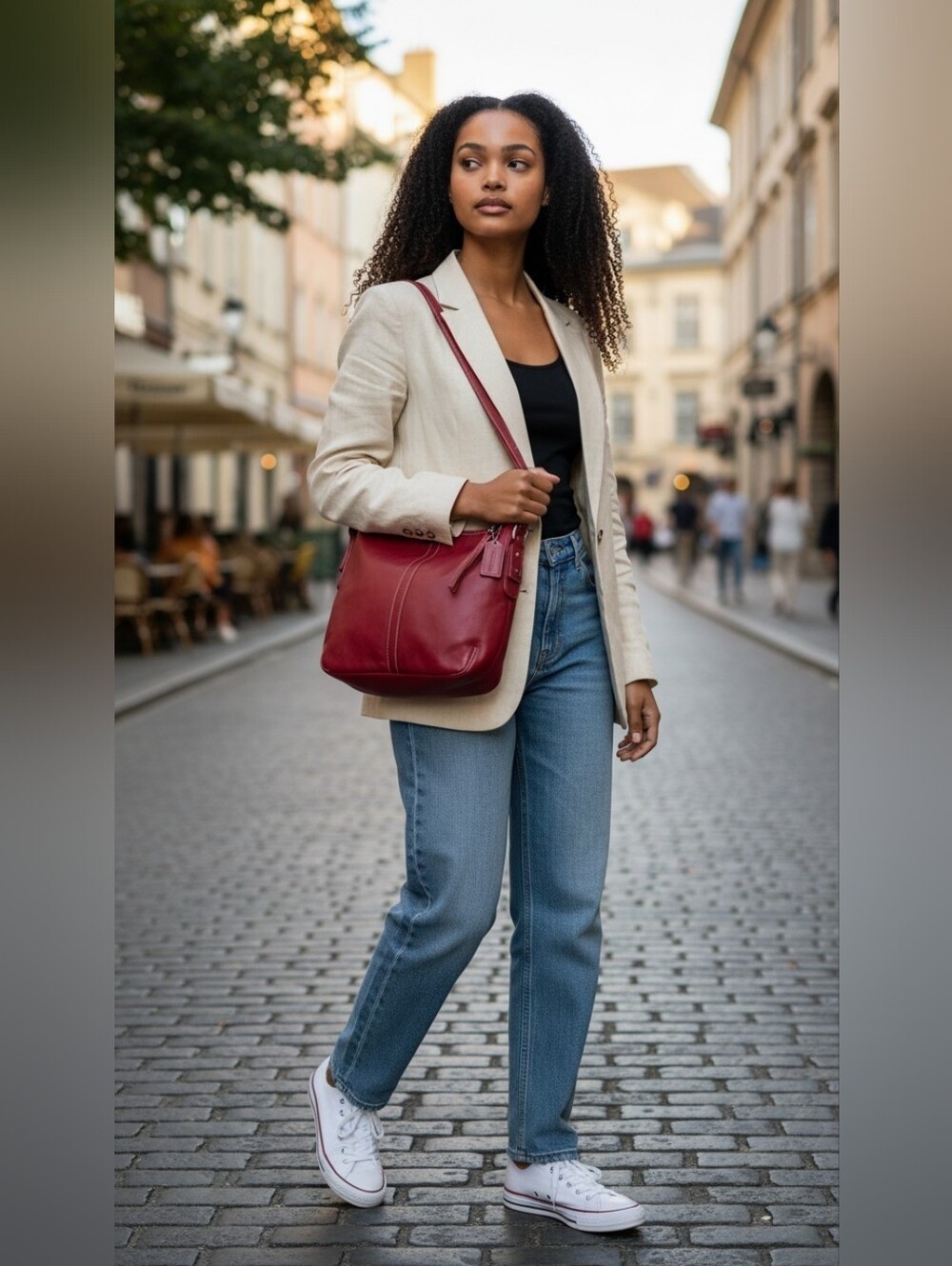 Coach Leather Shoulder Bag in Burgundy - Picture 8 of 8